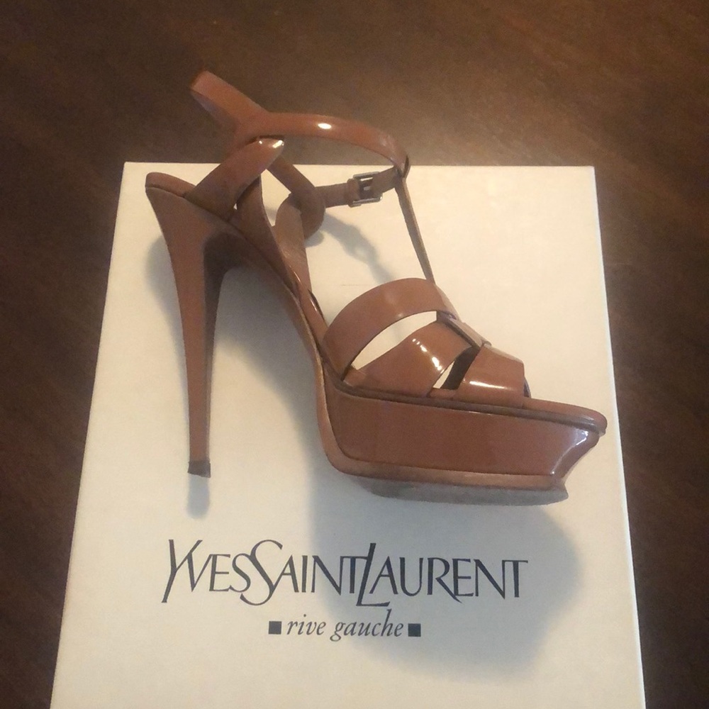 Saint Laurent/ Tribute Patent Platform Sandal